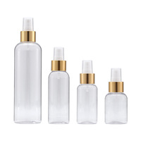 Flacon pulvérisateur PET noir de haute qualité, vide, 50 ml/75 ml/100 ml/250 ml, avec pompe à pression, impression sérigraphique personnalisée, emballage pour soins de la peau