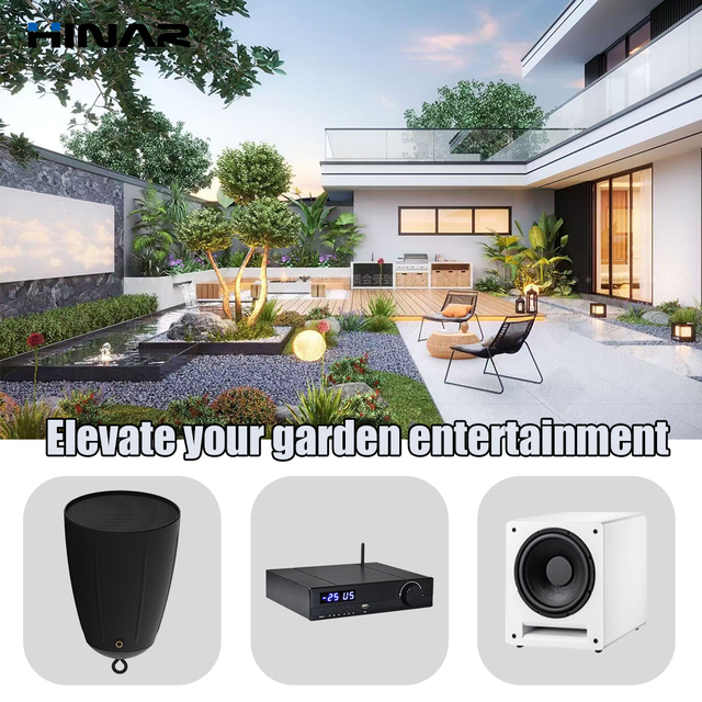 Hinar 2* 6.5inches Smart Home Audio Wall & Ceiling Speaker Subwoofer Amplifier with Android Support