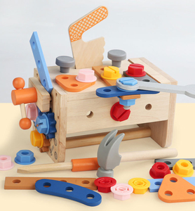 Ensemble de jeu d'imitation de boîte à <span class=keywords><strong>outils</strong></span> <span class=keywords><strong>en</strong></span> <span class=keywords><strong>bois</strong></span> <span class=keywords><strong>en</strong></span> gros pour enfants, avec <span class=keywords><strong>outils</strong></span> <span class=keywords><strong>en</strong></span> <span class=keywords><strong>bois</strong></span> DIY (écrous et vis) à assembler - Product Image 4