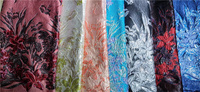 Tissu en dentelle de polyester élastique jacquard brocart rose pâle, largeur 51-52 pouces, pour robes de mariée africaines et tenues féminines