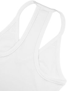 Camiseta sin mangas transpirable <span class=keywords><strong>de</strong></span> talla grande para mujer, cuello en V acanalado, ajuste ceñido, ideal para el verano y el ejercicio. - Product Image 3