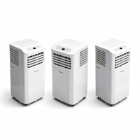 Aire Acondicionado Portátil Hisense de 12000 BTU, Eléctrico, Silencioso, de Bajo Consumo, con Función de Calefacción y Refrigeración, con Ruedas, para Sala de Estar