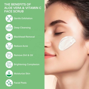 <span class=keywords><strong>Gel</strong></span> <span class=keywords><strong>Exfoliant</strong></span> Purifiant Visage à l'<span class=keywords><strong>Aloe</strong></span> Vera Naturel, Soin Apaisant et Nettoyant des Pores - Product Image 4