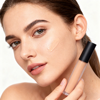Correcteur de teint liquide OEM à marque privée, couvrance totale, correcteur de couleur, longue tenue, résistant aux plis, base de maquillage légère