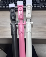 Trépied Extensible R1S Selfie Stick en Fibre de Carbone de Qualité, Meilleure Vente, avec Lumière d'Appoint LED, Télécommande et Fonction Live Stream