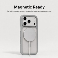 Coque de téléphone magnétique C0456 pour iPhone 16 17 Air 15 Pro 14 13 12 11 18 Pro Max, design mat