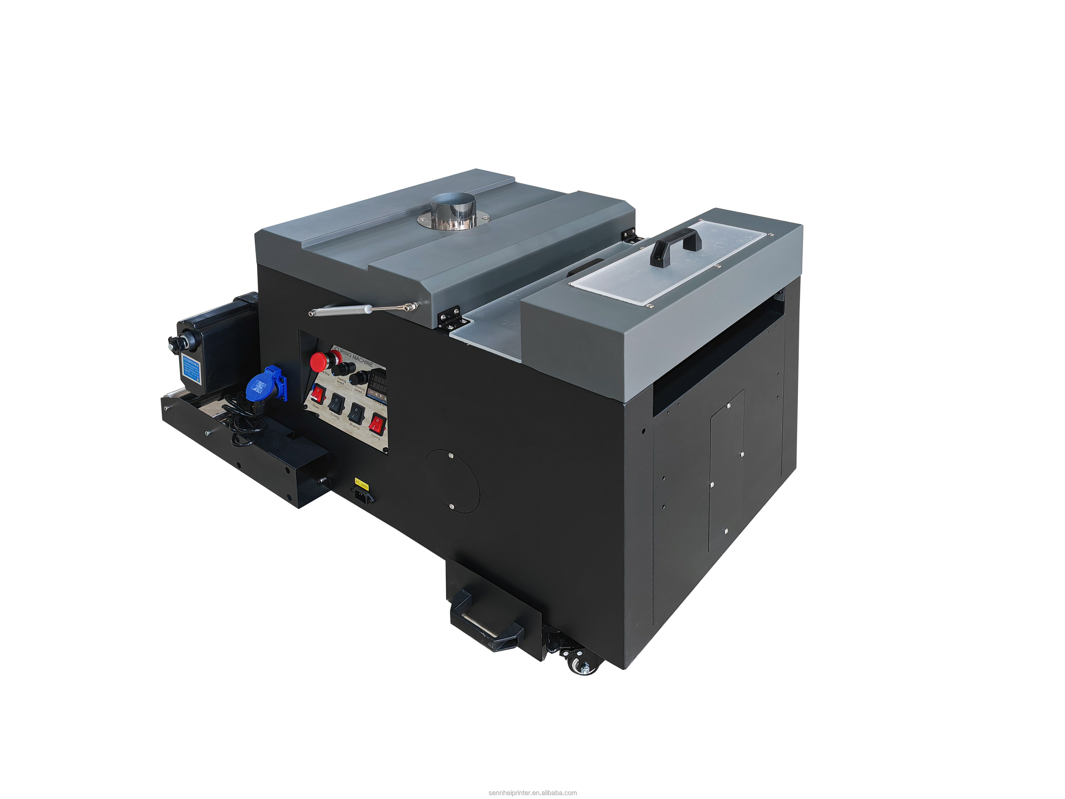 A3 Powder Shaker for A3 DTF Printer Spraying Melting Drying Powder on CMYKW Inks and PET Film Transfer to Fabrics