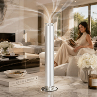 Diffuseur de parfum à deux fluides de luxe avec commande par application, alimenté par batterie, lumières d'ambiance pour la maison, le bureau et l'hôtel