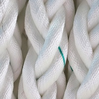 Corde en polyester à 8 brins de 64 mm, résistante à la corrosion, solide et fiable, pour remorque de bateau, autres fournitures marines, corde d'amarrage
