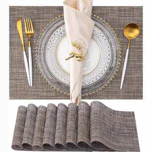 Classic Heat-Resistant PVC Square <b>Placemat</b> Best-Selling Ready-Stock Item Modern Minimalist Design - Product Image 2