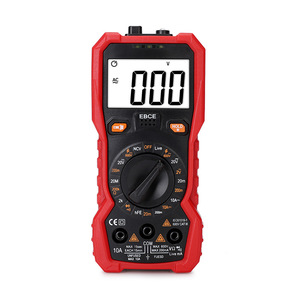 Multímetro digital EBCE de 3 dígitos, 600V, 100A CC, 10A CA, a prueba de polvo, para reparación eléctrica - Product Image 3
