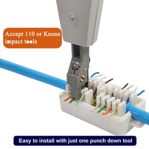 ABS PC duy nhất cổng kép Keystone Modular Coupler Jack hộp mạng CAT5e CAT6 UTP RJ45 bề mặt gắn kết hộp Hộp nối - Product Image 4