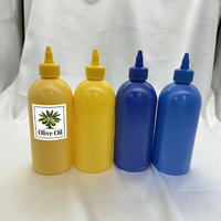 Muestras Gratis, Botella de Plástico Mate Personalizada para Aceite de Oliva de 500 ml, 750 ml, 1000 ml con Tapa de Rosca, Botella Flexible