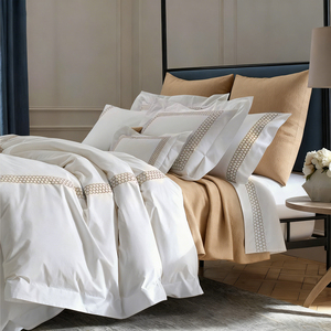 Parure de draps de haute qualité 100% coton 300TC résistante aux plis écologique Parure de couette d'hôtel Parure de literie - Product Image 2