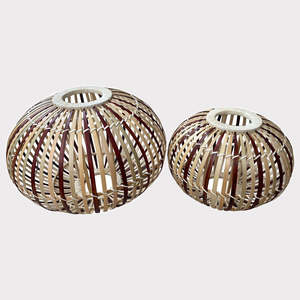 Pantalla de Lámpara Hecha a Mano, Sostenible, de Fibra Natural Tejida, para Lámparas Colgantes, Decorativa, para Iluminación Interior Moderna - Product Image 3