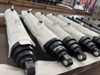 Cylindre hydraulique télescopique en acier chromé dur, de qualité industrielle, pour camions basculants de 50 tonnes, pour le marché américain