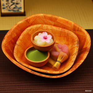 Juego de vajilla de madera hecha a mano ecológica pulida, cocina casera, incluye cuencos, platos, mezcla de masa para ensalada, platos para servir - Product Image 5