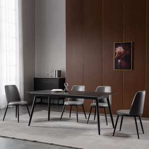 Hotel in legno dorato ristorante Cafe casa <span class=keywords><strong>soggiorno</strong></span> mobili da pranzo <span class=keywords><strong>con</strong></span> sedie set tavolo - Product Image 6