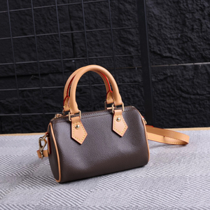 <span class=keywords><strong>Sac</strong></span> à bandoulière en cuir pour femme, personnalisable en usine, style Boston, mode française - Product Image 4