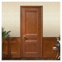 Portes intérieures pré-montées en chêne moderne et noyer, insonorisées et ignifugées, pour chambres à coucher et intérieurs de maisons