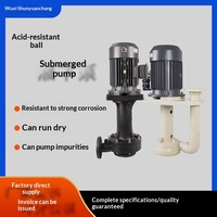 Pompe verticale submersible OEM résistante aux acides et aux alcalis, anti-corrosion, pour desulfuration, à circulation externe, en PP, 5 CV