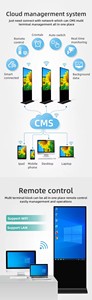 55-65インチタッチスクリーン床立っている屋内広告キオスクデジタル看板ショッピングモール<span class=keywords><strong>LCD</strong></span>プレーヤーSDKアニメーション歓迎 - Product Image 4