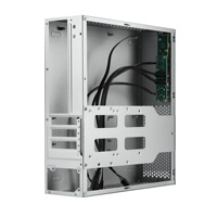 A10 HTPC Sliver MINI PC Kasası Yatay Mini PC Kasası Küçük 1U Flex Güç Kaynağı M-ATX Anakartı Destekler