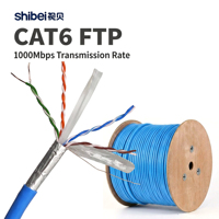 Cable Ethernet Industrial CAT6 FTP de 305m con Blindaje de Lámina Cruzada para Internet y Redes LAN en Hogares Inteligentes