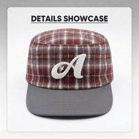 Nouvelle Casquette Plate Personnalisée avec Logo, Casquette Snapback 5 Panneaux à Motif Lettres, Casquette de Baseball Tendance Pêche Hip Hop