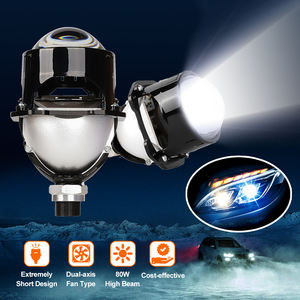 Lentille de projecteur bi-led de 2.5 pouces 90W 6000K faisceau haut/bas H4 Installation facile phares LED de voiture pour Golf Accord <span class=keywords><strong>GS</strong></span> bricolage mise à niveau - Product Image 4