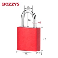Cadenas de sécurité en aluminium solide à manille en acier inoxydable de 20mm avec clé principale Lockout industriel-Tagout personnalisé coloré