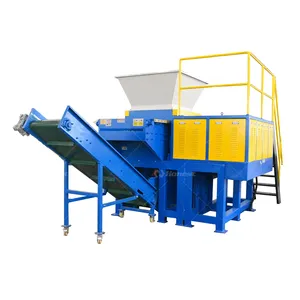 Large capacity industrial plastic single shaft shredder hard drive disk shredder for sale