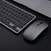 Ensemble clavier et souris sans fil Rechargeable double Mode, Port de Type C Ultra mince 2.4G + BT3.0 + bt5.2 ensemble clavier et souris sans fil