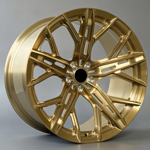 Rines Forjados con Acabado Bronce Pulido de 18 19 20 21 22 23 24 Pulgadas para Autos de Pasajeros, Compatibles con VW MK7 MK8 <span class=keywords><strong>Golf</strong></span> R Audi TT RS - Product Image 2