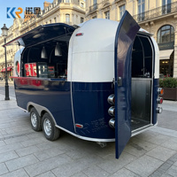 Camion de restauration rapide en acier inoxydable certifié VIN, chariot mobile pour hot-dogs, pizzas et café