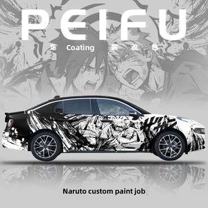 ฟิล์มเปลี่ยนสีรถยนต์ PET ออกแบบเอง ลายการ์ตูนอนิเมะ สติ๊กเกอร์ติดรถยนต์ ฟิล์มสองมิติ - Product Image 6