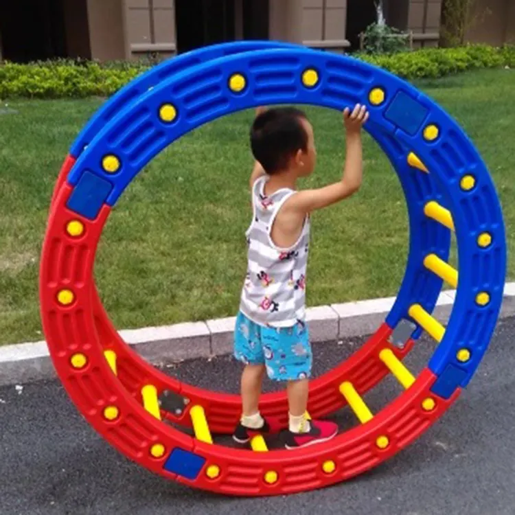 Combinado preschool 1/4 círculo de plástico do jardim de infância brinquedo equilíbrio para as crianças