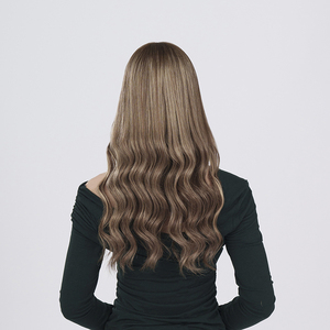Perruque Lace Front # Perruque en cheveux humains RH3/12 prête à être expédiée, perruque à dentelle, ondulée - Product Image 5