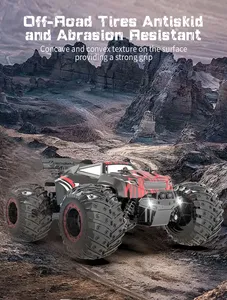 JJRC Q105 Радиоуправляемый автомобиль 1:18 большое колесо Монстр 2WD Радиоуправляемый грузовик 2,4 ГГц внедорожник 20 км/ч высокоскоростной Радиоуправляемый гоночный автомобиль RTR для детей - Product Image 3