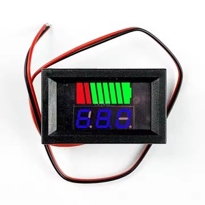 YXW Car Battery Charge Level <strong>Indicator</strong> 12V 24V 36V 48V 60V 72V Lithium Battery Capacity Meter 0.56 <strong>LED</strong> Digital Voltmeter Tester - Product Image 3
