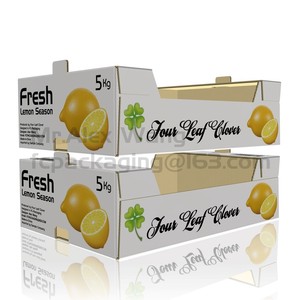 Carton ondulé pliable <span class=keywords><strong>de</strong></span> bonne qualité, personnalisé avec impression <span class=keywords><strong>de</strong></span> marque, pour fruits, légumes, citrons, conteneurs, boîte en papier <span class=keywords><strong>bon</strong></span> marché - Product Image 3