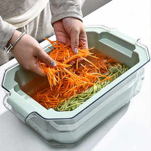 Coupe-légumes manuel multifonctionnel réutilisable <span class=keywords><strong>en</strong></span> acier inoxydable, hachoir, <span class=keywords><strong>râpe</strong></span>, <span class=keywords><strong>mandoline</strong></span> - Product Image 4