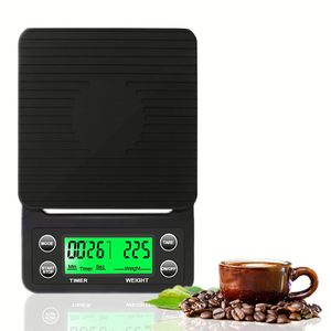 เครื่องชั่งครัวดิจิตอล Trend High Precision 5 กก. รองรับ OEM สำหรับชั่งกาแฟ/อาหาร หน้าจอ LCD พร้อมไฟแบ็คไลท์ ตัวจับเวลา ความแม่นยำ 0.1 กรัม วัสดุ ABS+ซิลิโคนยาง 1 ชิ้น - Product Image 1