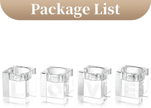 Vente en gros de porte-bougie carré en <span class=keywords><strong>cristal</strong></span> transparent K9, porte-bougie en <span class=keywords><strong>cristal</strong></span> personnalisé avec gravure laser pour cadeaux de mariage - Product Image 5