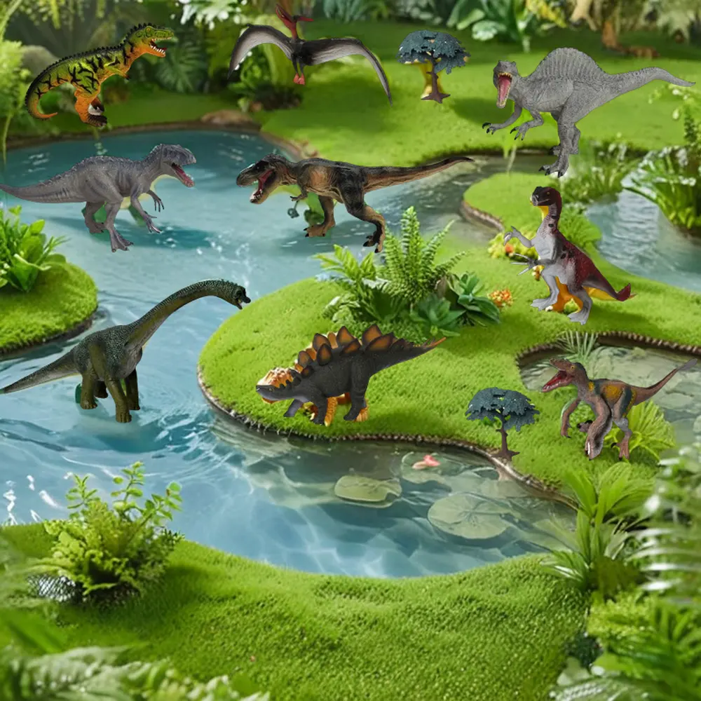 Groothandel Jumbo Simulatie Pvc Dinosaurus Actiefiguren Volledige Serie Van Realistische Plastic Dier Speelgoed Set Educatief Geschenk Voor Kinderen