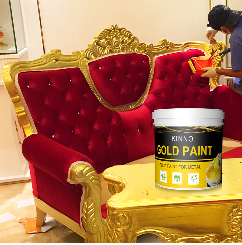 Kinno atacado ouro cromado revestimento pintura do ouro para o metal