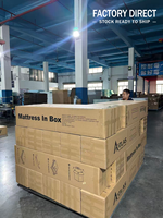 Matelas en mousse haute densité ignifuge BS7177 UK, fermeté moyenne, mousse acoustique, matelas de voiture, matelas enroulé en boîte, vente en gros