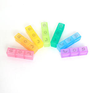 Boîte de rangement portable pour médicaments et médicaments sur ordonnance hebdomadaire, organiseur 7 jours, 4 fois par jour, matin, midi, après-midi, soir, 28 fentes - Product Image 3