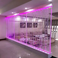Cloison décorative en panneaux acryliques avec mur de bulles d'eau LED personnalisé pour restaurant, salon, hôtel, villa