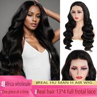 Meilleure vente perruque sans couture perruque avant de lacet perruque avant complète perruque pleine tête de cheveux humains